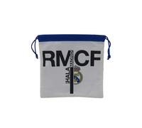 CYPBRANDS Real Madrid, Mochila Saco, Bolsa de Merienda, Almuerzo, Preescolar, Color Blanco, Producto Oficial