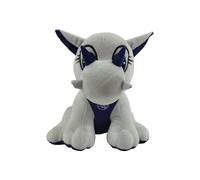 CyP Brands- Real Madrid, Muñeco de Peluche, Dragón, 25 cm, Color Blanco, Producto Oficial