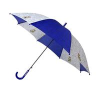 CyP Brands - Real Madrid- Paraguas, Sombrilla infantil, Diámetro 54 cm, Automático, Multicolor, Producto Oficial