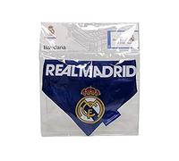Real Madrid CF - Bandana para Mascotas, Perro y Gato, Talla Única, Ajustable y Anudable, Color Azul, Producto Oficial (CyP Brands)