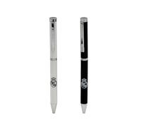 CyP Brands Conjunto de bolígrafos REAL MADRID 261RM Metal – estuche blanco, producto oficial