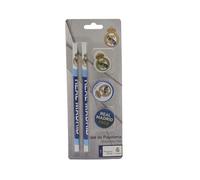 CyP Brands- Real Madrid, Set de Papeleria, Escritura, Sacapunta, Goma de Borrar, Lapiceros, Color Blanco, Producto Oficial