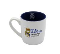 CyP Brands- Real Madrid, Taza, Taza Cerámica, Menaje, Desayuno, Tazas Originales, Color Blanco, Producto Oficial