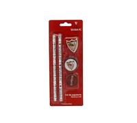 CyP Brands- Sevilla, Set de Papeleria, Escritura, Lápices, Gomas de Borrar, Sacapuntas, Color Rojo, Producto Oficial