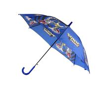 CyP Brands- Sonic-Paraguas, Sombrilla infantil, Diámetro 48 cm, Automático, Color azul, Producto Oficial