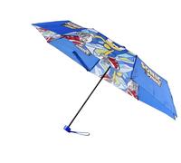CyP Brands- Sonic-Paraguas, Sombrilla infantil, Umbrella, Diámetro 48 cm, Manual, Plegable, Color azul, Producto Oficial