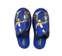CyP Brands Sonic- Zapatillas para Casa, Diseño Sonic, Suaves, Talla 38/39, Color Azul, Producto Oficial