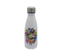 CyP Brands- Stumble Guys, Botella de Agua de Acero, Bidón, Cantimplora, Cierre Hermético, 550 ml, Color negro, Producto Oficial