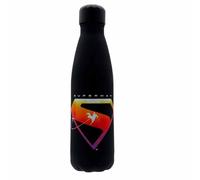 CyP Brands – Cantimplora de acero Superman – 550 ml, cierre hermético, negro, producto oficial