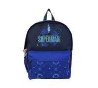 CyP Brands- Superman, Mochila, Mochila Escolar, Bolsos, Color Azul, Producto Oficial