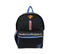 CyP Brands- Superman, Mochila, Mochila Escolar, Bolsos, Color Negro, Producto Oficial