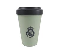 CyP Brands- Real Madrid, Vaso, Vaso para llevar, Take Away, Vaso con Tapa, Color Verde, Producto Oficial