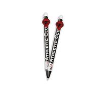 CYPBRANDS- Athletic Club, Bolígrafo Borrable con Topper 3D del Escudo Oficial, Escritura Azul,Licencia Oficial del Betis,Regalo Ideal para Aficiona