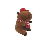 CYPBRANDS Atlético de Madrid,Capibara de Peluche con Gorra, Muñeco Suave y Tierno, 35 cm,Regalo Original para Niños y Adultos