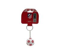 CYPBRANDS Atlético de Madrid, LLavero, Colgante Mochila, Accesorio Bolso, Mini Balón, Multicolor, Producto Oficial