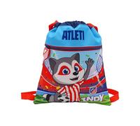 CYPBRANDS Atlético de Madrid, Mochila, Preescolar, Material Escolar, Mochila Saco, Bolsa con Cuerdas,Bolsa,Indy, Multicolor, Producto Oficial