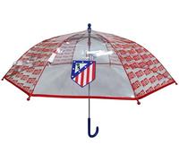 CyP Brands- Atlético de Madrid- Paraguas, Sombrilla infantil, Umbrella, Diámetro 48 cm, Manual,Transparente, Producto Oficial