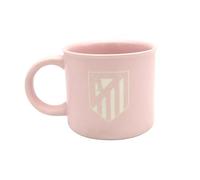 CyP Brands- Atlético de Madrid, Taza, Taza Cerámica, Desayuno, Menaje, Tazas Originales, Color Rosa, Producto Oficial