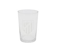 CYPBRANDS Atlético de Madrid, Vaso de Agua, Vidrio, Resistente y Apto para Lavavajillas y Microondas, Producto Oficial