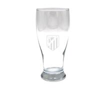 CYPBRANDS Atlético de Madrid, Vaso de Cerveza, Vidrio, Resistente y Apto para Lavavajillas y Microondas, Capacidal 565 ML Producto Oficial