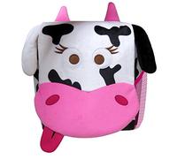 CYPBRANDS Bagoose Animals -Mochila Infantil Vaca, Con cremallera, Tamaño 26 cms, Varios compartimentos, Color rosa, Producto Oficial