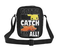 CYPBRANDS , Bandolera Pokémon Unisex Niños, Negro, Único