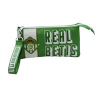 CyP Brands- Betis, Estuche, Portatodo, Estuche triple, Material Escolar, La Vida en Verde, Color Verde, Producto Oficial