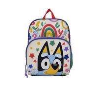 CyP Brands- Bluey, Mochila, Preescolar, Material Escolar, Bolsa, Rainbow, Multicolor, Producto Oficial