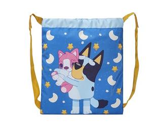 CYPBRANDS- Bluey, Mochila, Preescolar, Material Escolar, Mochila Saco, Bolsa con Cuerdas,Bolsa, Dreams, Multicolor, Producto Oficial
