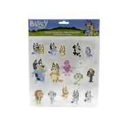 CYPBRANDS- Bluey, Pegatinas, Stickers para Ventana, Gel, Multicolor, Producto Oficial