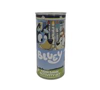 CYPBRANDS Bluey Set de Actividades 38 Piezas Hucha, papeleria Unisex niños, Multicolor, Normal