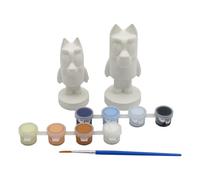 CYPBRANDS Bluey, Set Figuras Escayola, Actividades Creativas, Pintura, Multicolor, Producto Oficial