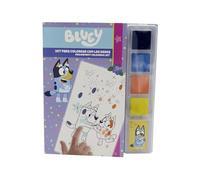 CYPBRANDS- Bluey, Set para Colorear con los Dedos, Pintura de Dedos, Actividades Creativas, Multicolor, Producto Oficial