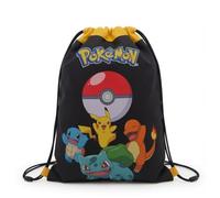 CYPBRANDS Bolsa de deporte Pokémon de 42 x 34 cm - Bolsa de deporte y bolsa de natación - Pikachu, Squirtle, Charmander & Bulbasaur - Licencia Oficial