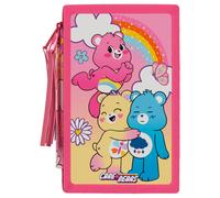 CYPBRANDS- Care Bears, Plumier, Estuche de 3 pisos, Material Escolar,Osos Amorosos, Color Rosa, Producto Oficial