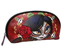 Catrinas- Estuche neceser Media Luna, Rosabella, Color granate, Producto oficial (CyP Brands)
