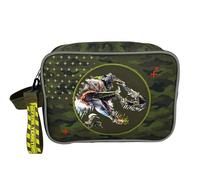 CYPBRANDS CyP Brands-Jurassic World, Neceser, Bolsa de aseo, Portatodo, Color Verde, Producto Oficial