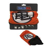 CYPBRANDS Dragon Ball - Bufanda Tubular, para Cuello, Diseño Goku, Color Rojo y Negro, Producto Oficial