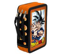 CYPBRANDS Dragon Ball, Estuche, Plumier de 3 Pisos, Material Escolar, Multicolor, Producto Oficial