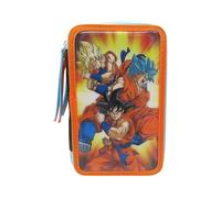 CyP Brands- Dragon Ball, Estuche, Plumier de 3 Pisos, Material Escolar, Multicolor, Producto Oficial