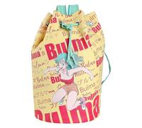 CYPBRANDS Dragon Ball - Petate, con Asas y Compartimentos Interiores, Diseño Bulma, Color Amarillo y Rojo, Producto Oficial (CyP Brands), Talla única, MP-21-DB