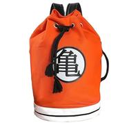 CYPBRANDS Dragon Ball - Petate, con Asas y Compartimentos Interiores, Diseño Goku, Color Rojo y Negro, Producto Oficial, Talla única, MP-11-DB