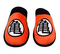 CYPBRANDS Dragon Ball - Zapatillas de casa abiertas, Diseño Goku, Suaves, Talla 38/39, Color Amarillo y Negro, Producto Oficial, ZP-1138-DB