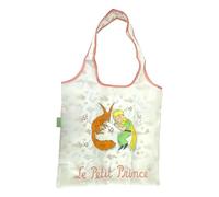 El Principito- Bolsa plegable, Bolsa de la compra, Bolsos, Color beige, Little Prince Fox Collection, Producto Oficial (CyP Brands)