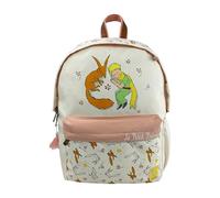 El Principito- Mochila, Adaptable a carro, Mochila juvenil, Little Prince, Color Beige, Producto Oficial (CyP Brands)