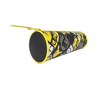 CYPBRANDS Estuche cilíndrico con Cremallera de Pikachu en Color Negro con 22 cm