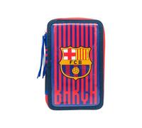 CYPBRANDS FC Barcelona, Estuche, Plumier de 3 Pisos, Material Escolar, Multicolor, Producto Oficial