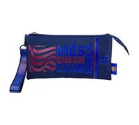 CYPBRANDS FC Barcelona- Estuche, Portatodo, Material Escolar, Color Blaugrana, Barça, Mes Que un Club, Producto Oficial