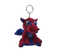 CYPBRANDS FC Barcelona, Llavero, LLaves, Colgante Mochila, Peluche, Dragoncito, Blaugrana, Producto Oficial