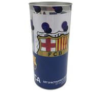 CyP Brands Set de dibujo FC Barcelona con hucha, pinturas, hojas y pegatinas - Producto oficial